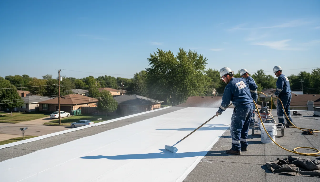 Commercial roof coating in Enosburg Falls, VT near me